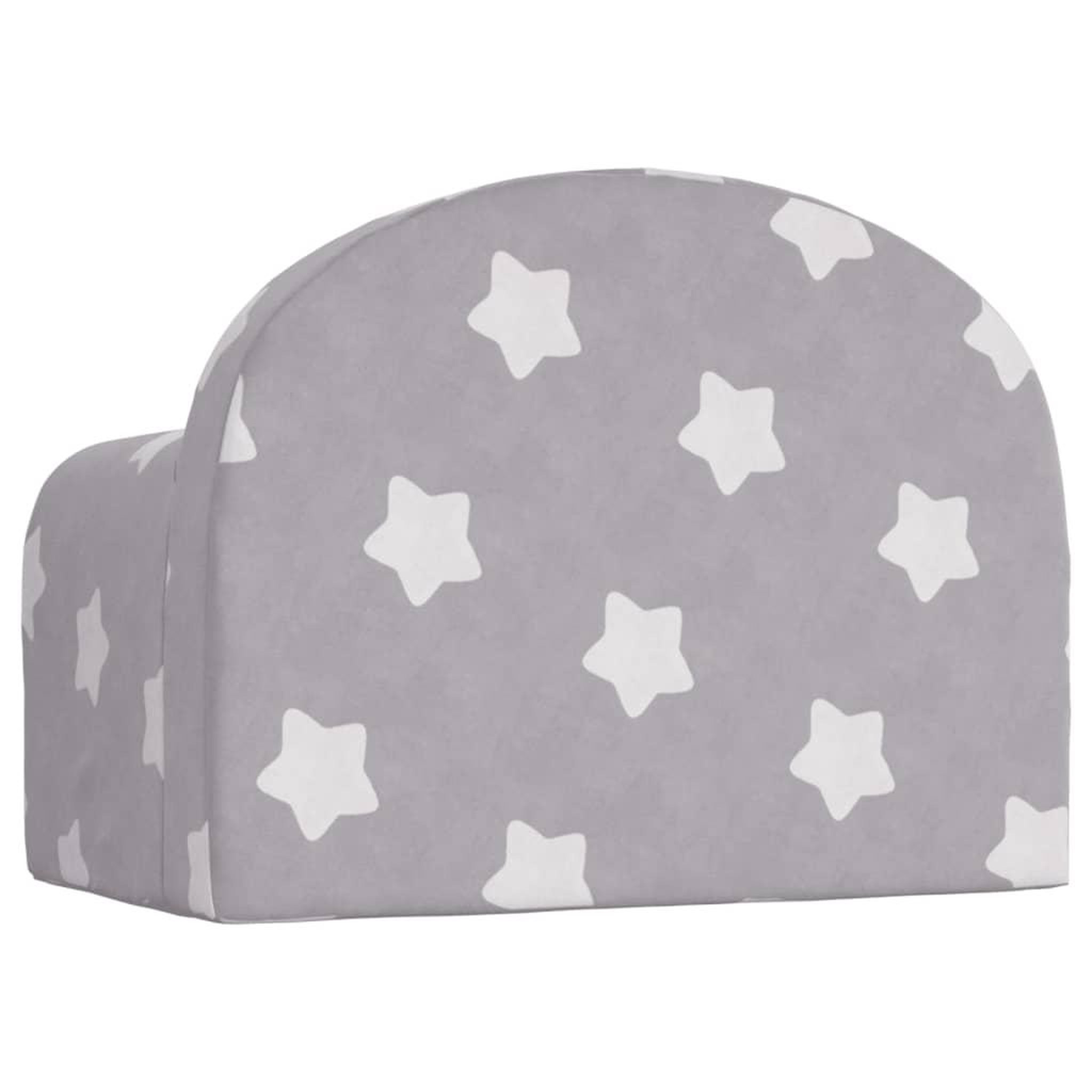 Voir la diapositive 5 : VIDAXL Canape pour enfants gris clair avec etoiles peluche douce