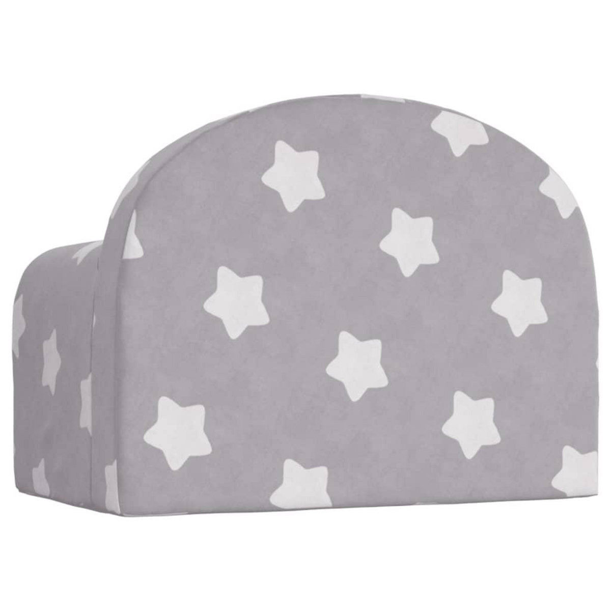 VIDAXL Canape pour enfants gris clair avec etoiles peluche douce