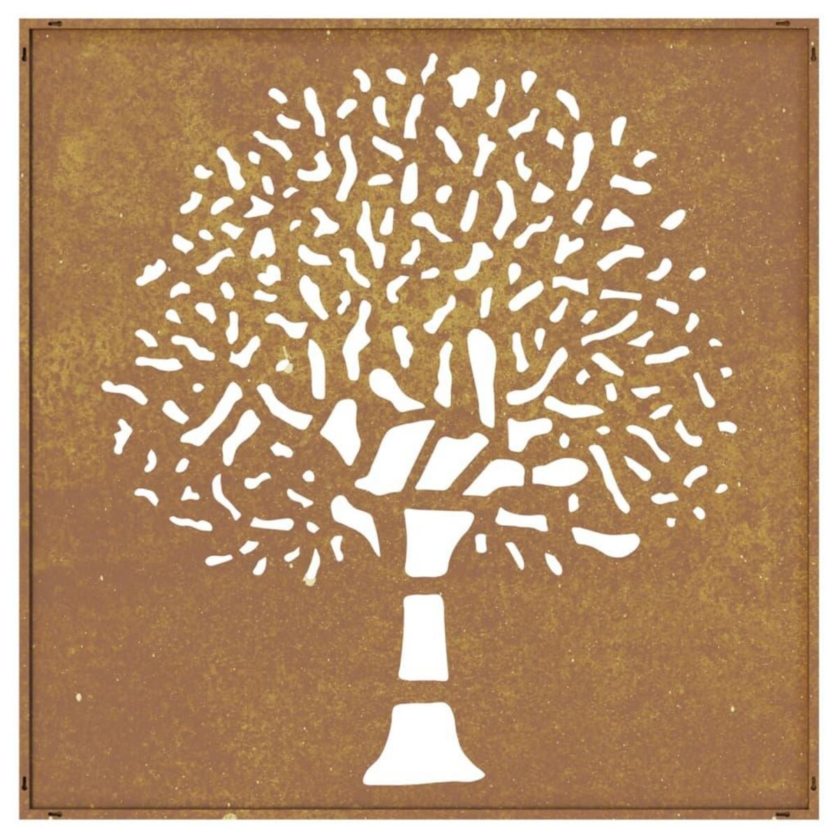 VIDAXL Decoration murale jardin 55x55 cm acier corten design d'arbre