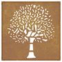 Voir la diapositive 5 : VIDAXL Decoration murale jardin 55x55 cm acier corten design d'arbre