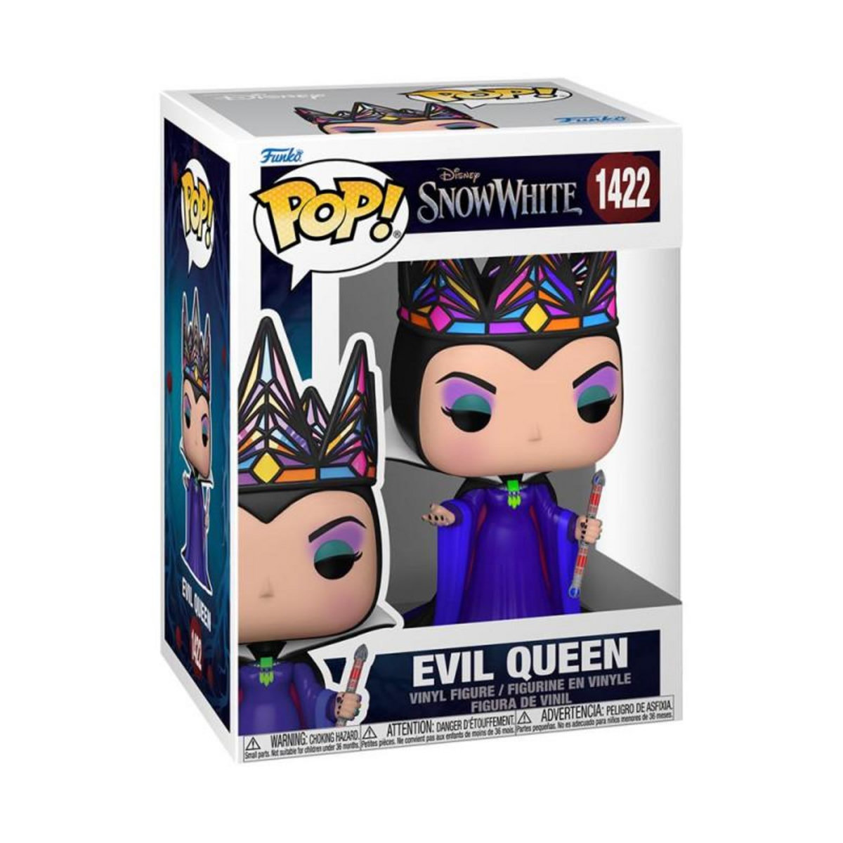Funko Figurine Funko Pop Disney Blanche Neige Le film Méchante Reine robe violette