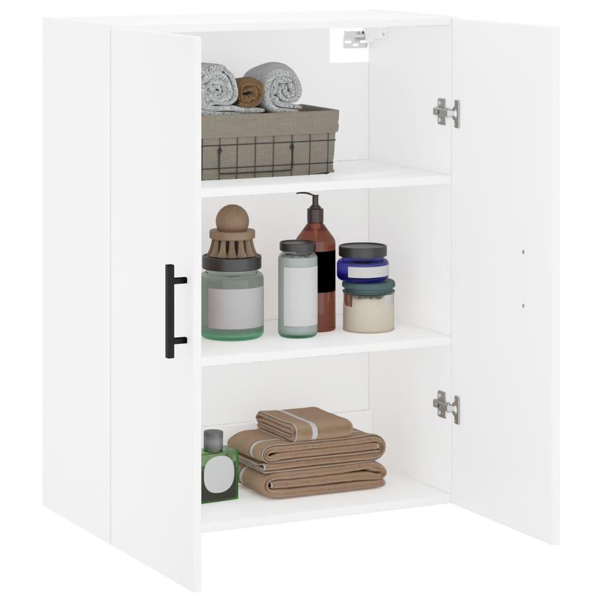 Voir la diapositive 5 : VIDAXL Armoire murale blanc 69,5x34x90 cm