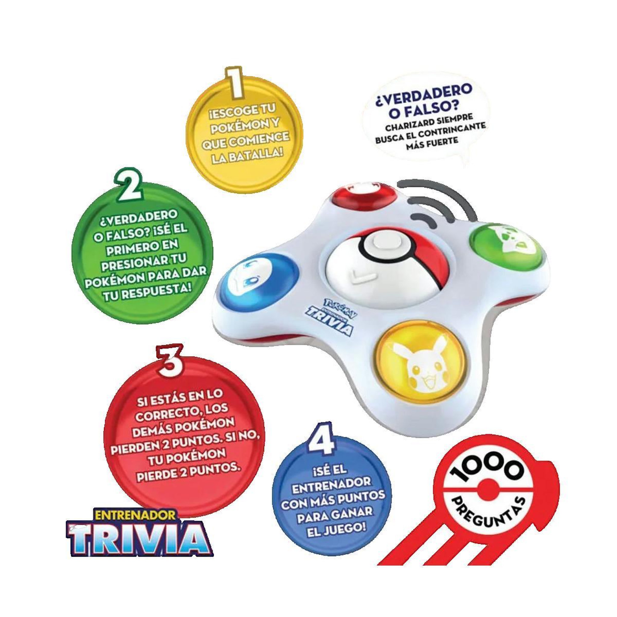 Voir la diapositive 2 : Pokemon Jeu de société Pokémon Master Trivia coloré