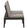 Voir la diapositive 4 : VIDAXL Banc de salon de jardin avec coussin Plastique Gris