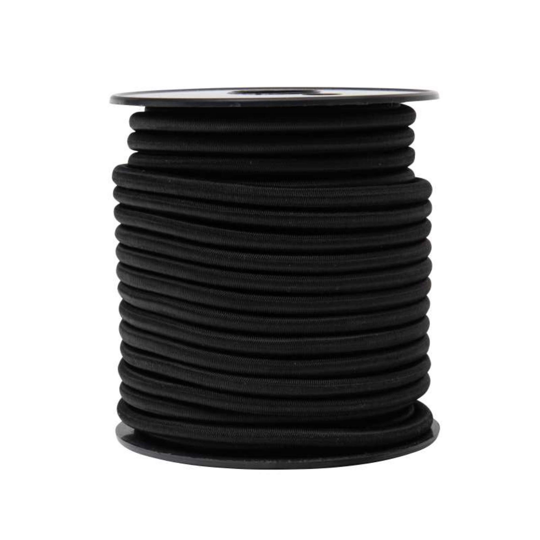 Voir la diapositive 1 :  Tendeur élastique noir Werkapro  Ø 6 mm x 20m