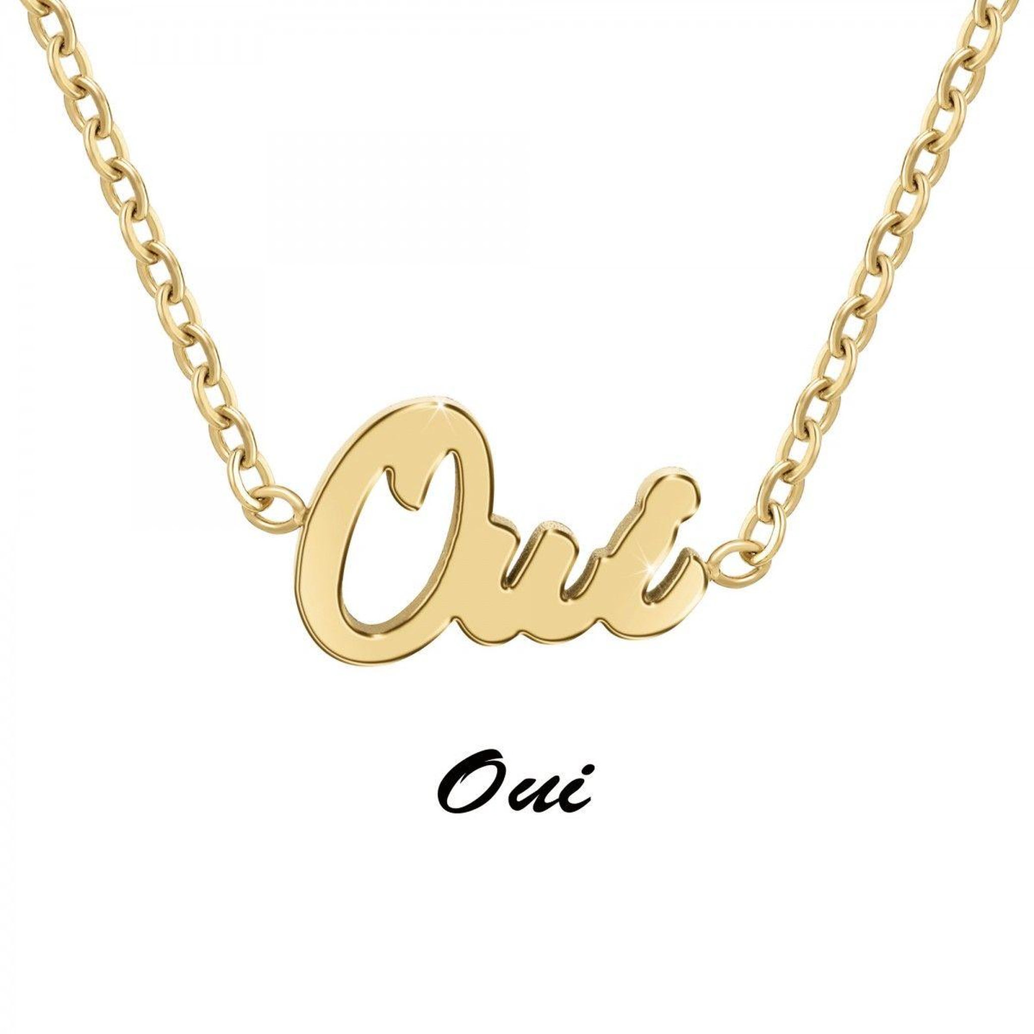 Voir la diapositive 3 : SC CRYSTAL Oui - Collier à message