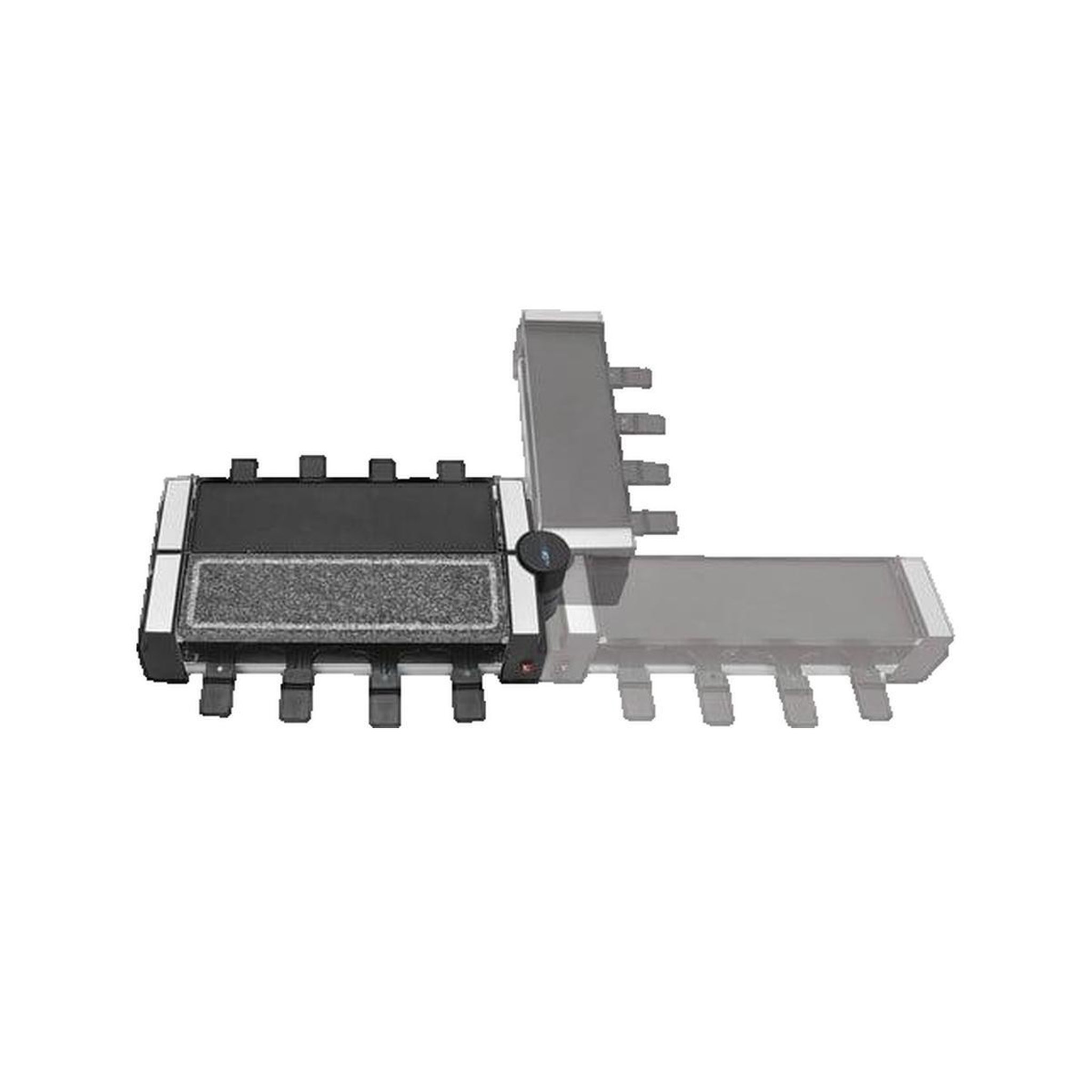 Voir la diapositive 2 : CLATRONIC Appareil à raclette Clatronic RG 3678 noir avec plaque en pierre naturelle