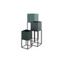 Voir la diapositive 1 : Rendez vous déco Cache-pot en métal bleu gris (lot de 3)-Eagle