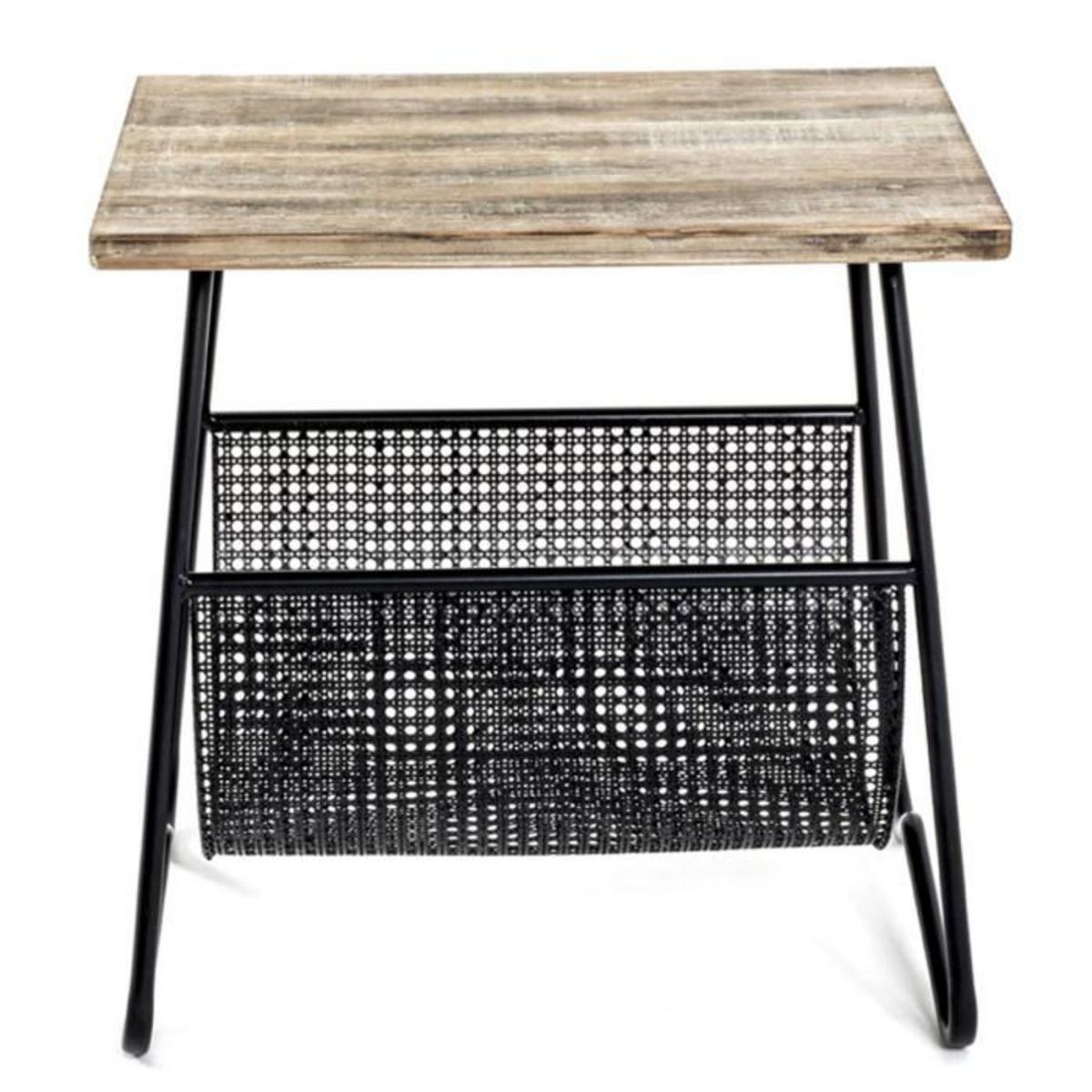 Paris Prix Table d'Appoint Design  Porte Revues  51cm Noir
