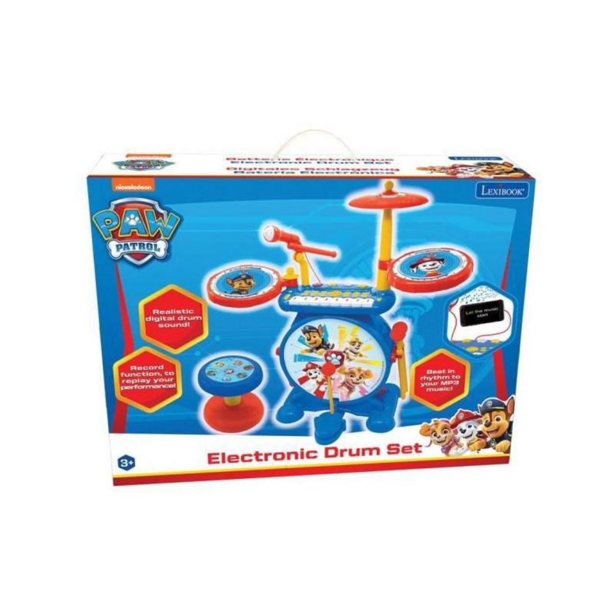 Lexibook Instrument de musique Lexibook Batterie électronique Paw Patrol Pat'Patrouille