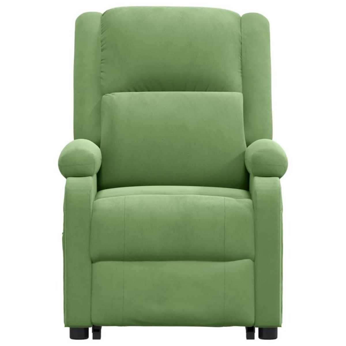 VIDAXL Fauteuil vert clair velours