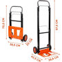 Voir la diapositive 2 : Black et Decker Chariot diable pliant Charge 90 kg BLACK & DECKER Compact et Léger Chariot à roues Manutention Déménagement Stockage