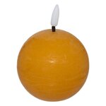 ATMOSPHERA Bougie Boule à LED  Molia  12cm Jaune
