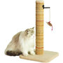 Voir la diapositive 1 : Zolux Poteau griffoir chat - ZOLUX - Sisal - Avec jouet suspendu - 60 cm - Boréal - Beige