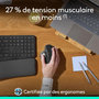 Voir la diapositive 4 : Logitech Souris sans fil rechargeable MX Ergo S
