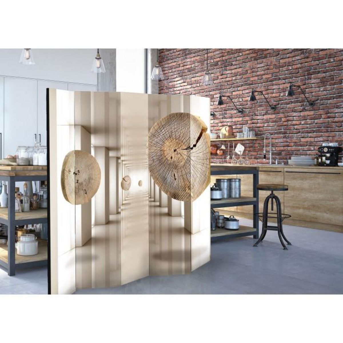 Paris Prix Paravent 5 Volets  Futuristic Forest  172x225cm