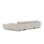 Voir la diapositive 6 : BEST MOBILIER Pablo - canapé panoramique en u - 7 places - convertible avec coffres et têtières réglables - en velours côtelé