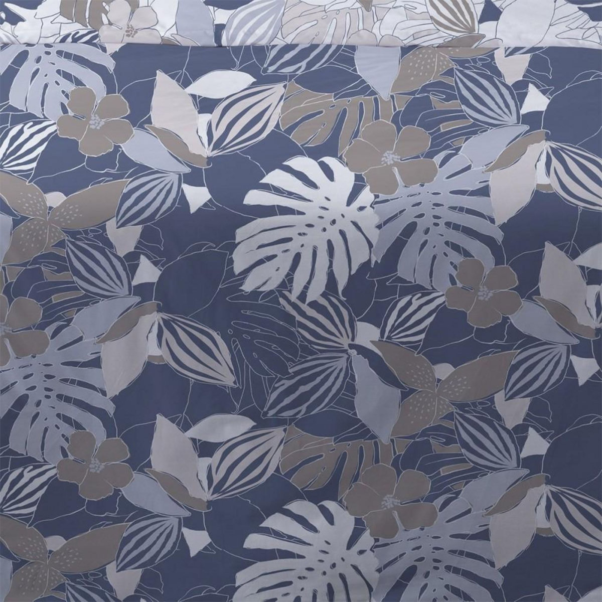 Dourev Housse de couette 240x220 Chika bleu + 2 taies