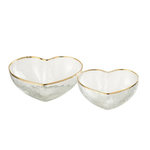 Paris Prix Lot de 2 Coupelles Apéro  Sweet Valentine  12cm Transparent