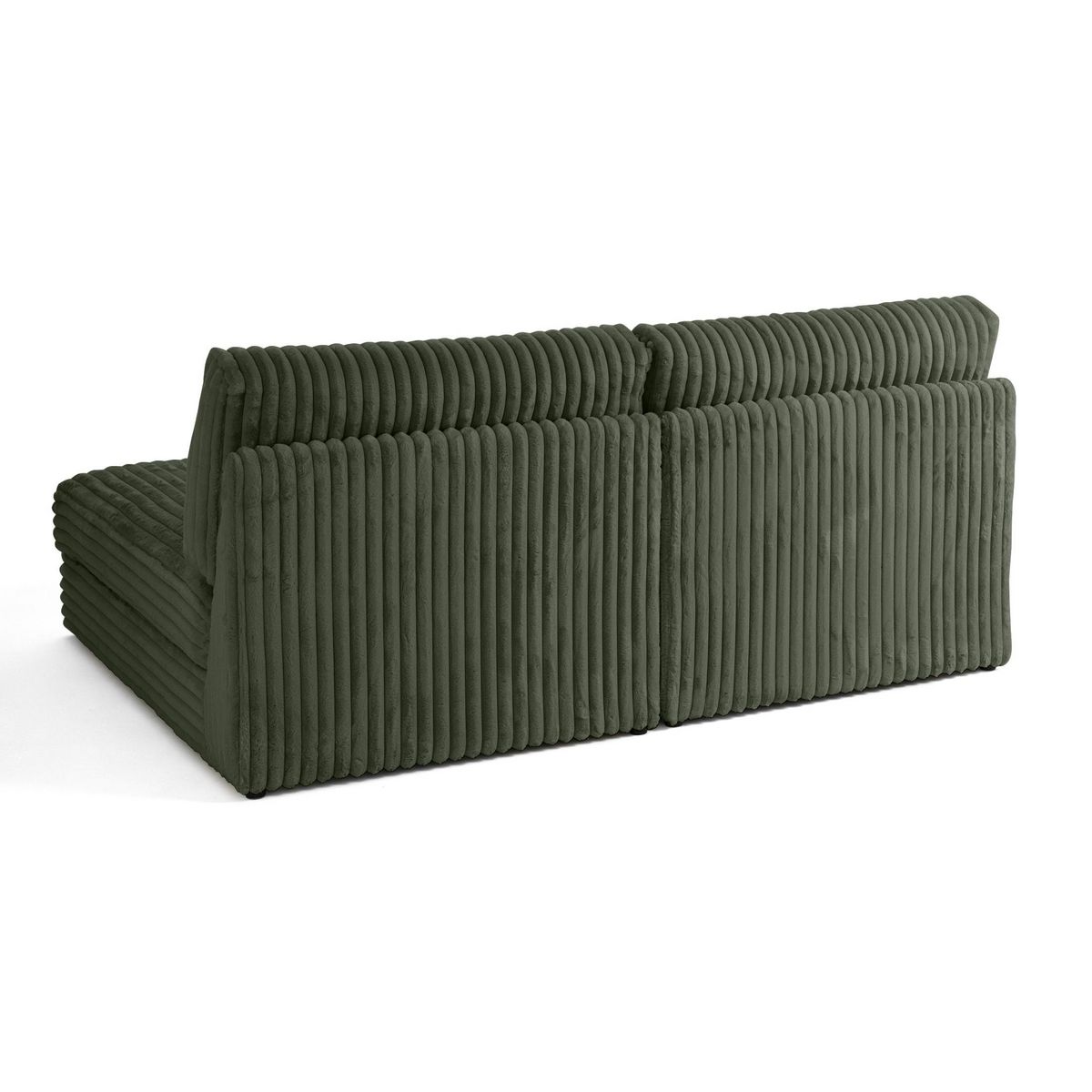 LISA DESIGN Jasper - canapé modulable 3 places - en fausse fourrure côtelée