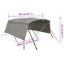 Voir la diapositive 6 : VIDAXL Toit bimini a 4 arceaux parois laterales 243x(200-213)x137 cm