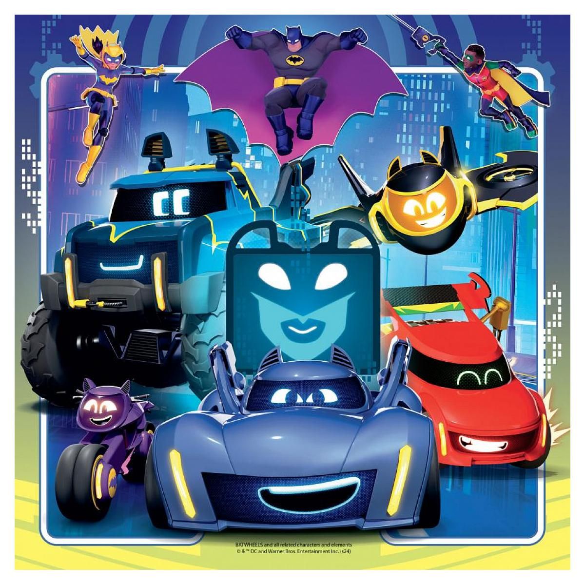 RAVENSBURGER Puzzle batwheels 3x49p premium