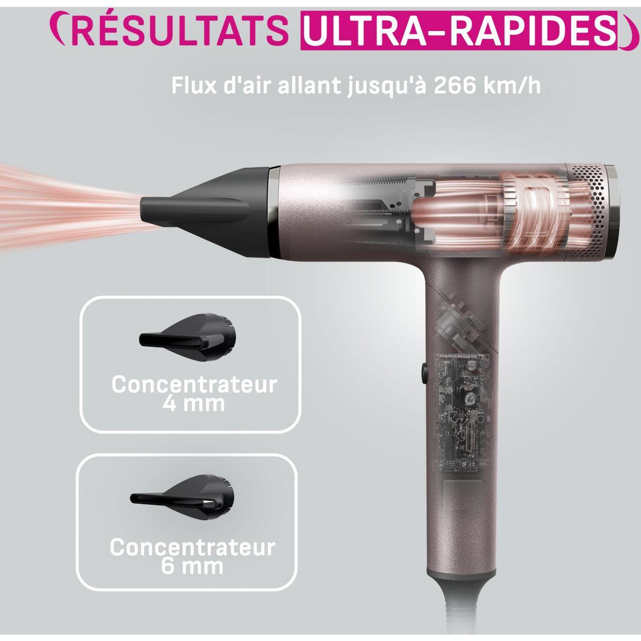 Voir la diapositive 4 : CALOR Sèche cheveux professionnel nano fold hy8530c0