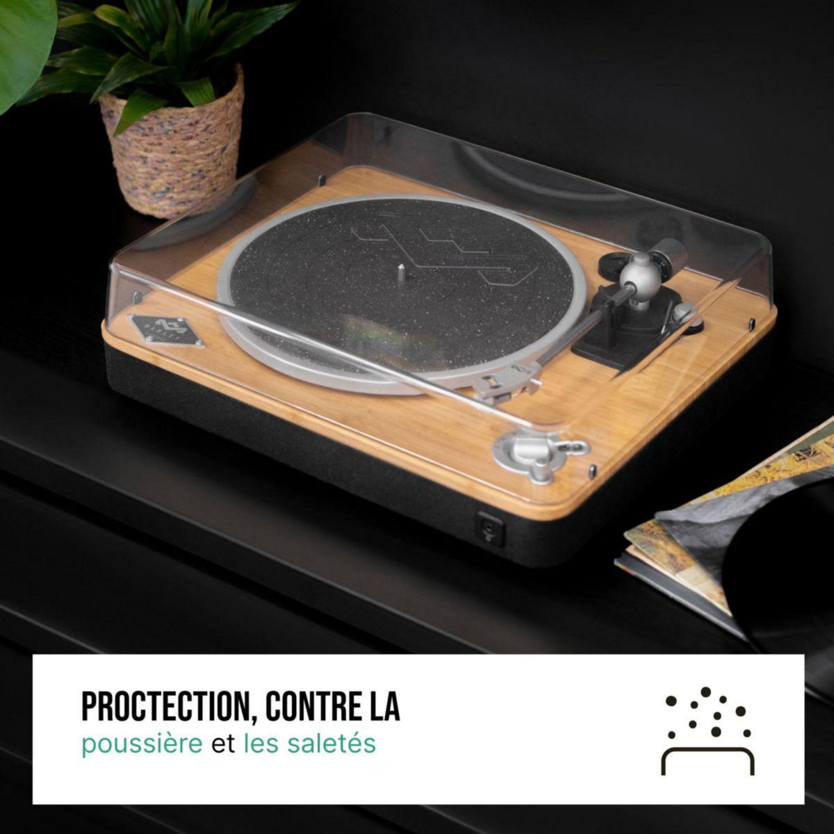 MARLEY Accessoire Couvercle en plexi recyclé pour platine