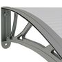 Voir la diapositive 5 : VIDAXL Auvent de porte Gris 150x75 cm Polycarbonate