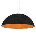 VIDAXL Lampe suspendue Noir et dore Ø70 cm E27