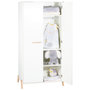 Voir la diapositive 2 : BABY PRICE Armoire bébé 2 portes JOY, coloris naturel