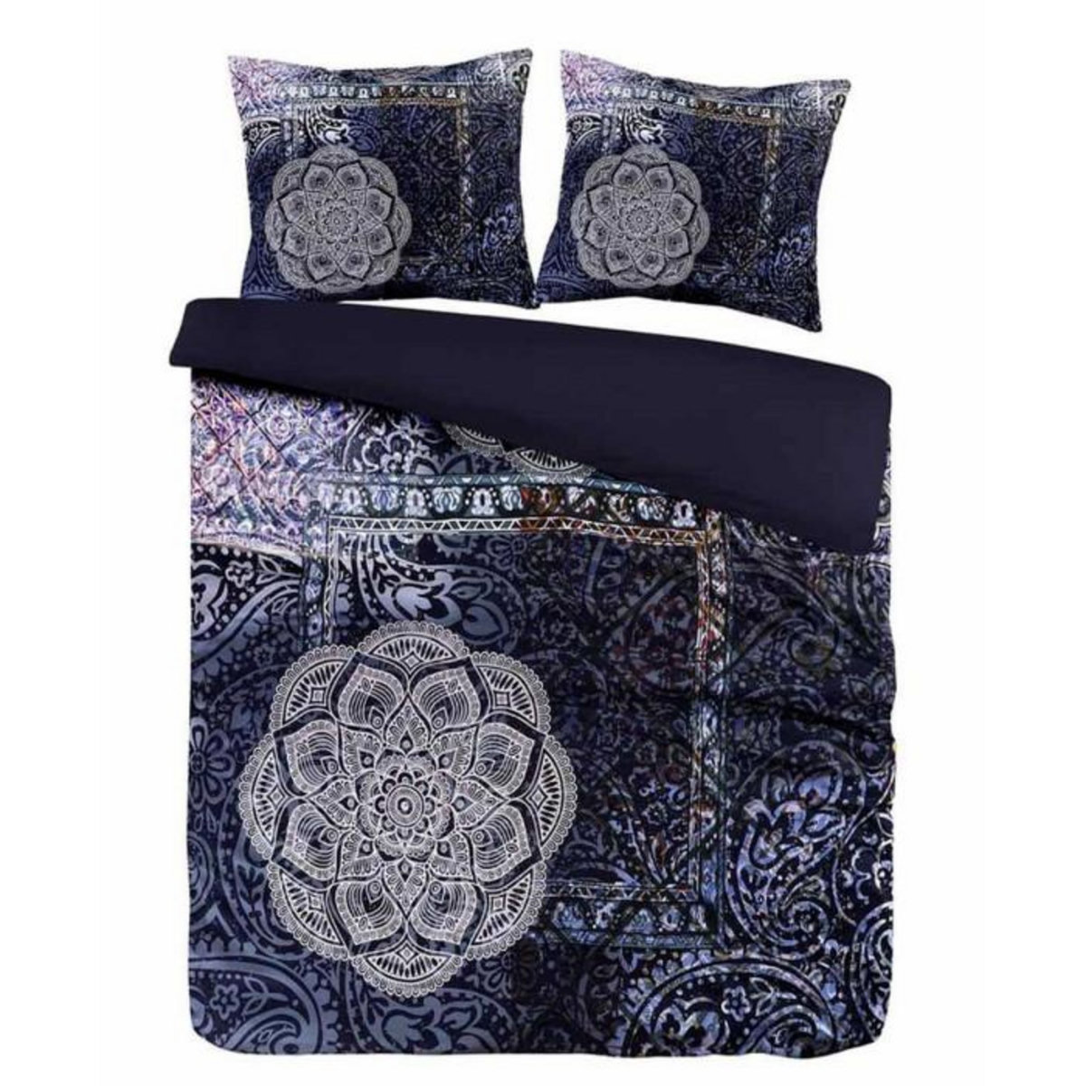 Paris Prix Parure de Lit 3 Pièces  Medley  240x220cm Bleu