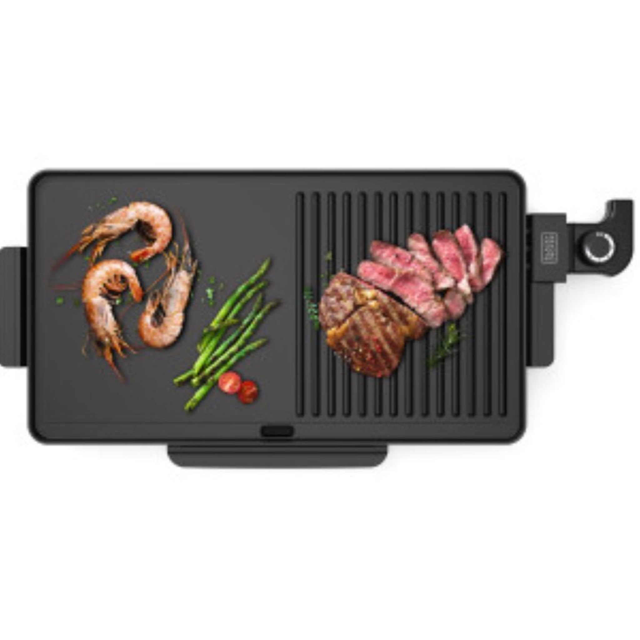 Voir la diapositive 2 : Black et Decker Plancha électrique 2200w 49 x 27cm - BXGD2200E