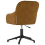 Voir la diapositive 5 : VIDAXL Chaise pivotante de bureau Marron Velours