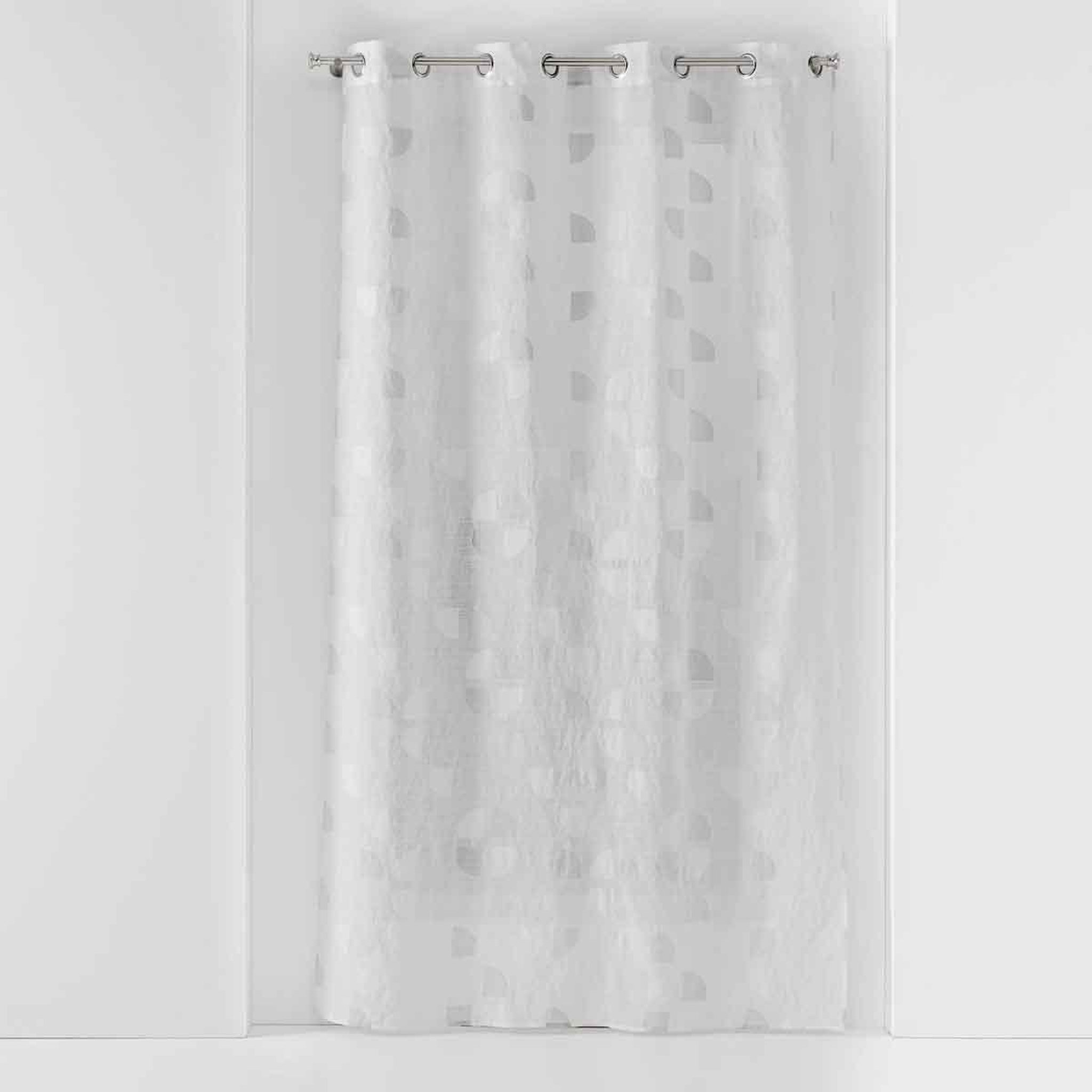 Douceur d'Intérieur Rideau voilage à œillets  pixie  140x240cm blanc