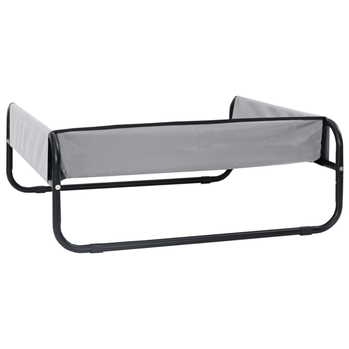 VIDAXL Lit de chien surélevé Gris clair S en tissu Oxford et acier