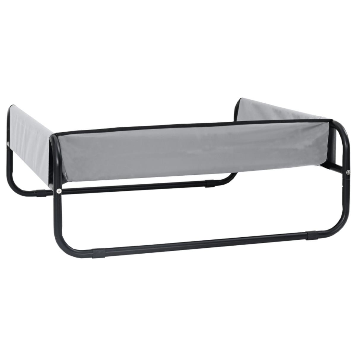 VIDAXL Lit de chien surélevé Gris clair S en tissu Oxford et acier
