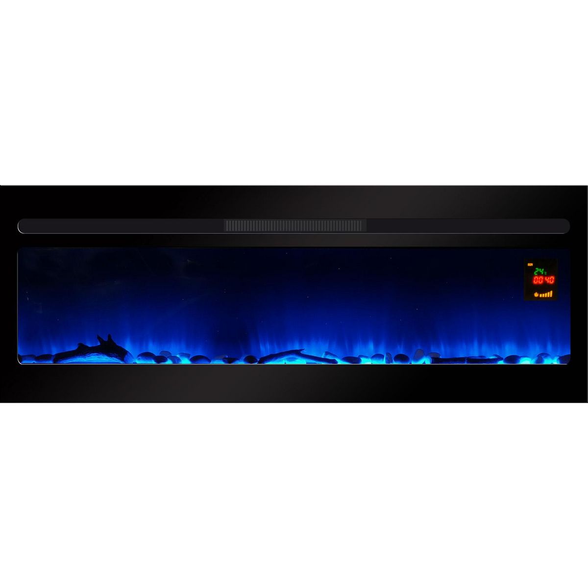 Chemin'arte Cheminée électrique 2000w noir - elysee xxl