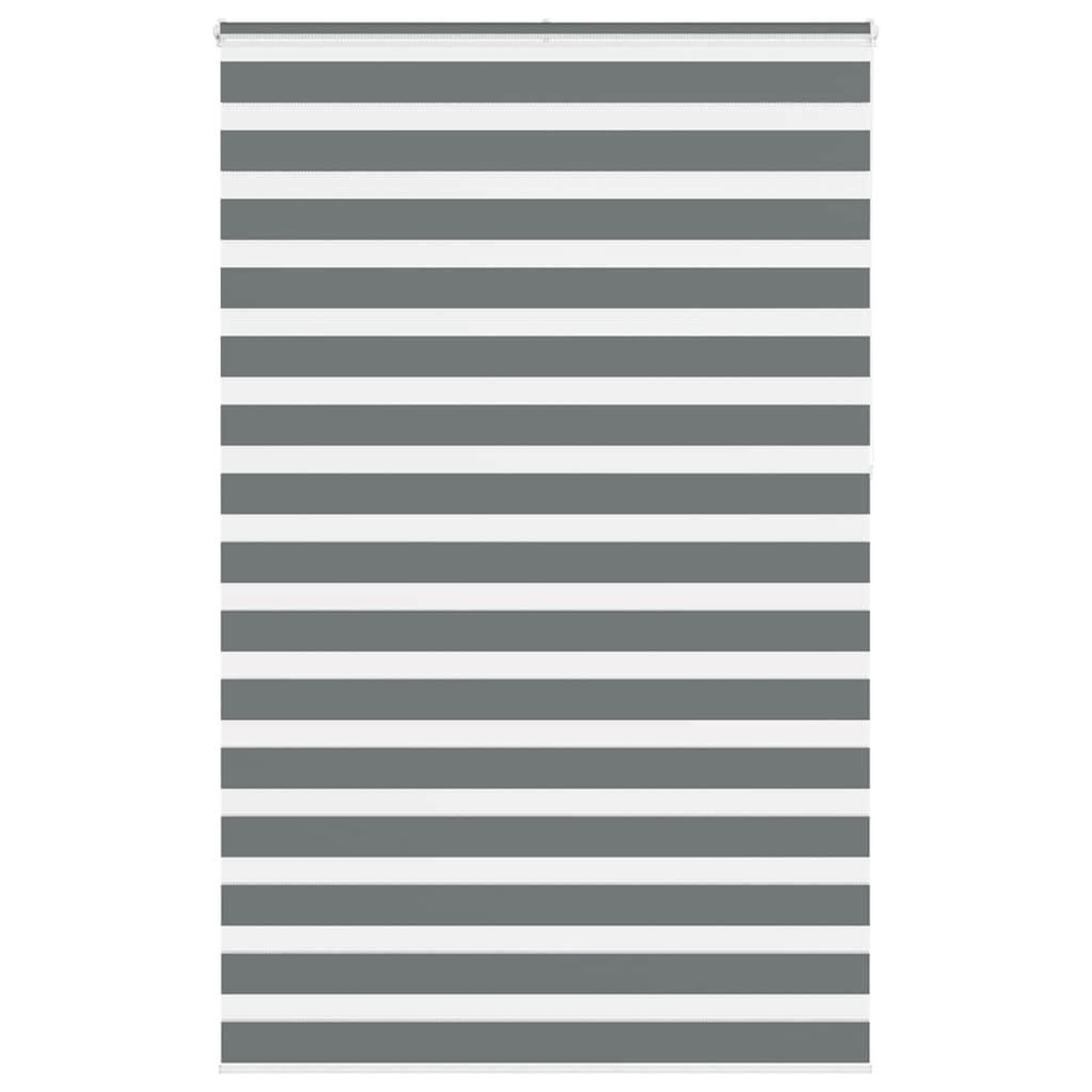 VIDAXL Store zebre gris fonce largeur du tissu 145,9 cm polyester