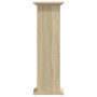 Voir la diapositive 4 : VIDAXL Support pour plantes chene sonoma 33x33x100cm bois d'ingenierie