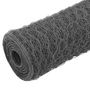 Voir la diapositive 2 : VIDAXL Grillage Acier avec revetement en PVC 25x0,75 m Gris
