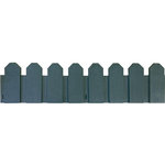 Nortene 4 bordures flexibles en plastique - Vert - 20x80cm