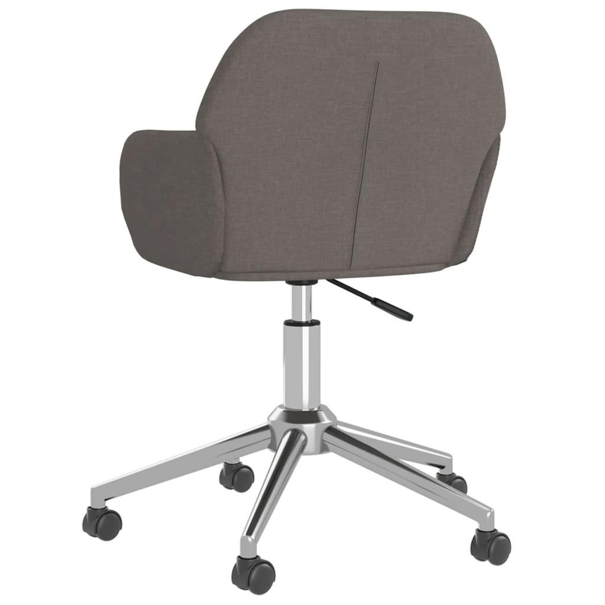 Voir la diapositive 5 : VIDAXL Chaise pivotante de bureau Gris fonce Tissu