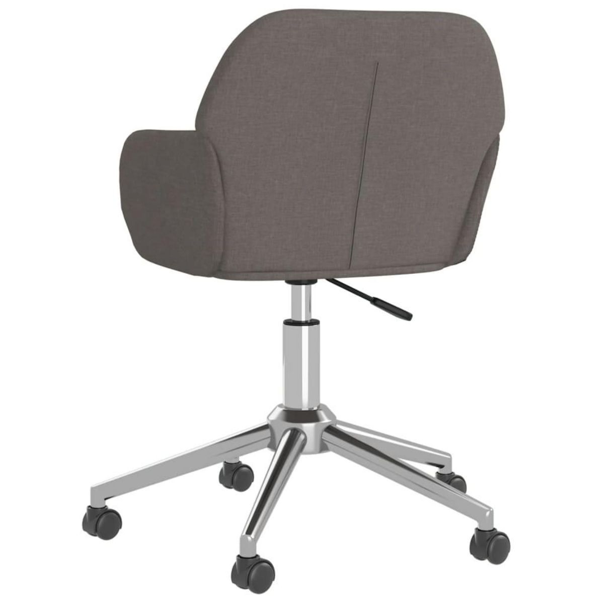 VIDAXL Chaise pivotante de bureau Gris fonce Tissu