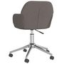 Voir la diapositive 5 : VIDAXL Chaise pivotante de bureau Gris fonce Tissu