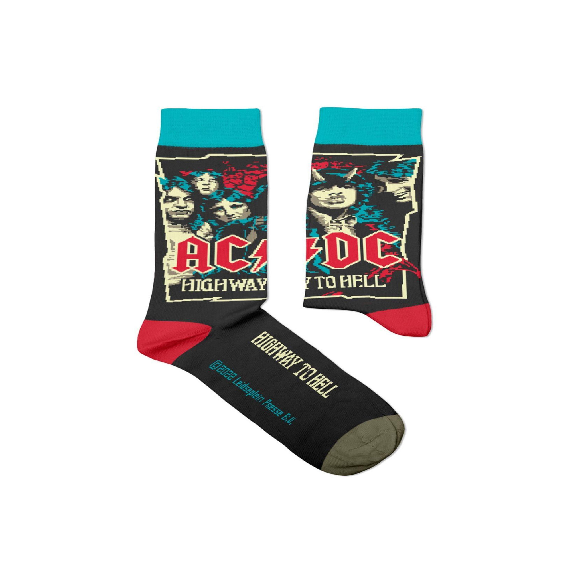 SOCK AFFAIRS Chaussettes ac/dc, highway to hell
