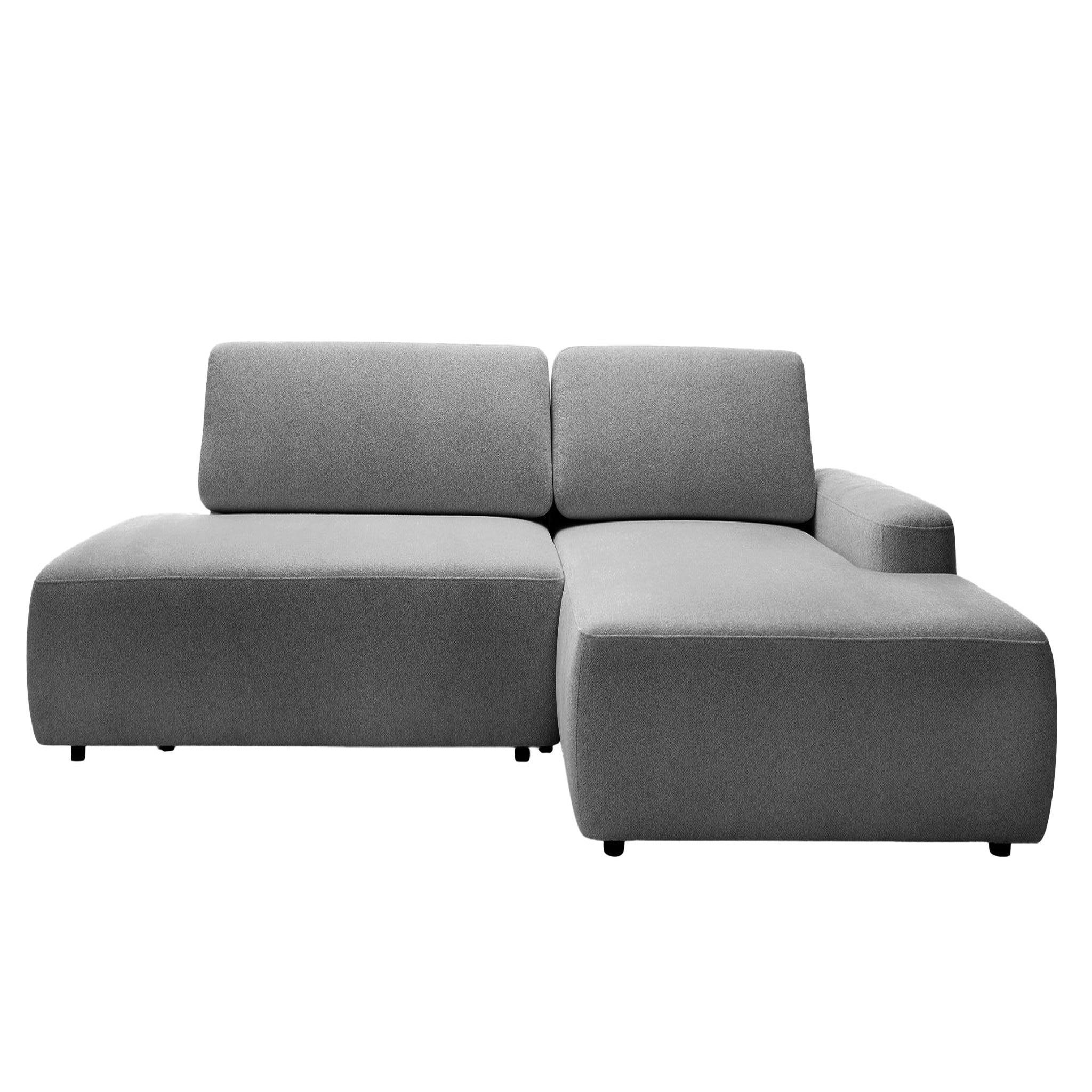Voir la diapositive 1 : CASANOVA PARIS Ivy - canapé d'angle convertible tissu chiné