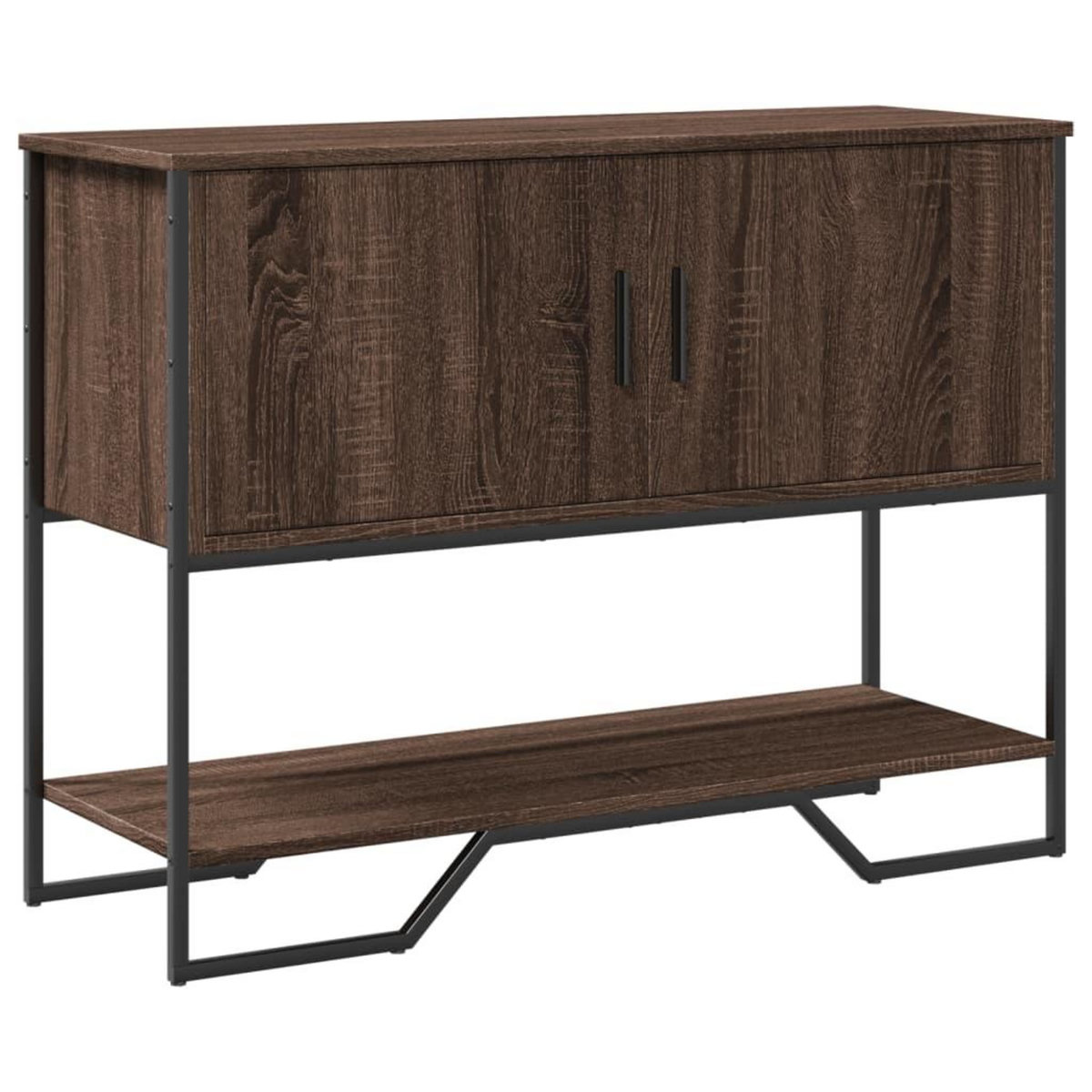 VIDAXL Table console chene marron 100x35x74,5 cm bois d'ingenierie