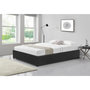 Voir la diapositive 4 : CONCEPT USINE Lit coffre en velours noir 140x190 cm KENNINGTON