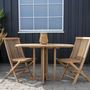 Voir la diapositive 3 : HOUSE NORDIC 6 Chaises de jardin en teck TOLEDO